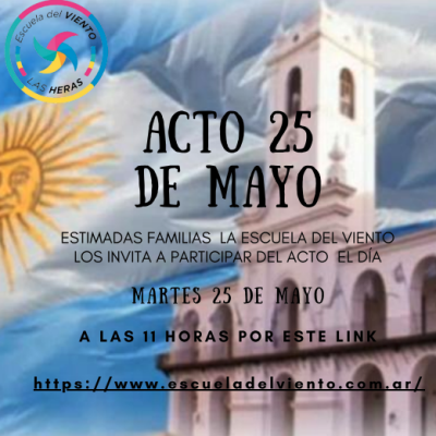 Acto 25 de Mayo. Las Heras. (Primaria)
