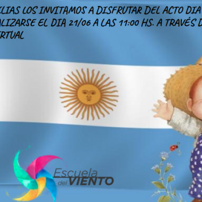 Acto 20 de junio 2021. Nivel Inicial Las Heras